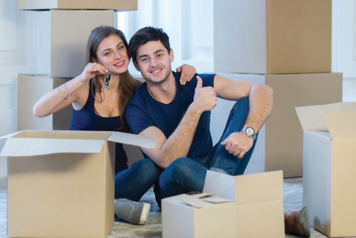 Professional movers supporting a Belgravia house move