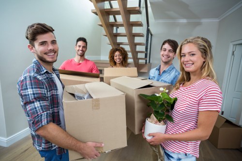 Central London apartment move with careful loading support