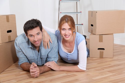 Careful packing and loading for a central London office move