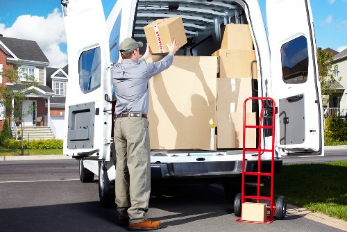 Removal truck ready for a residential move in Belgravia