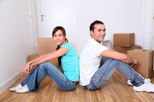 Unpacking service helping a Belgravia household settle in