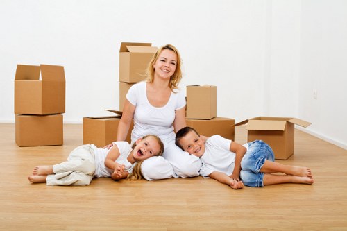 Preparing boxes and household items for a central London relocation