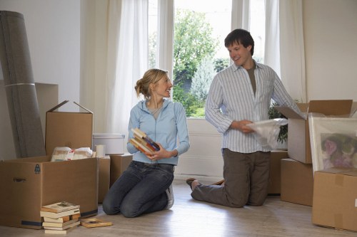 Belgravia removal van service loading fragile items securely for transport