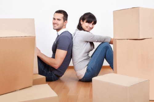 Moving day logistics for a flat removal in Belgravia near central London